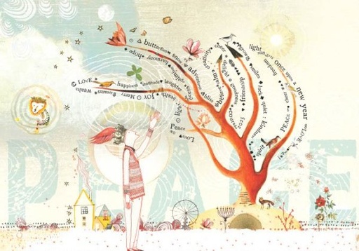 [SB-C-393] Card-Peace and Love