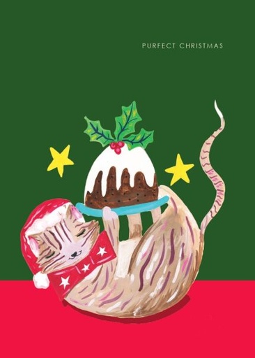 [HC-XC-479] Card-Cat Xmas Pudding
