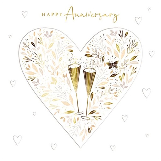 [AL-OC0083] Foil Card-Anniversary Heart