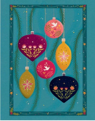 [CD-XCP-11-26] Card Pack of 6-Baubles