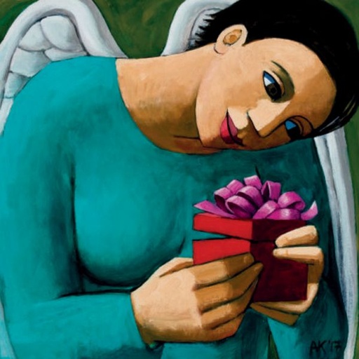 [CD-XCP-20-26] Card Pack of 6-Angel With Gift