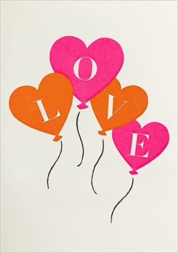 [AV-MC-AP391] Mini Card-Love Balloons