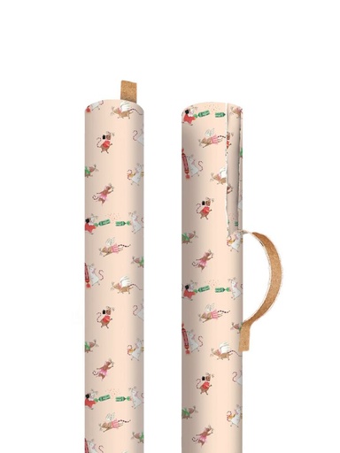 [CK-XWR-13931] Roll Wrap-Nutcracker Mice Cream