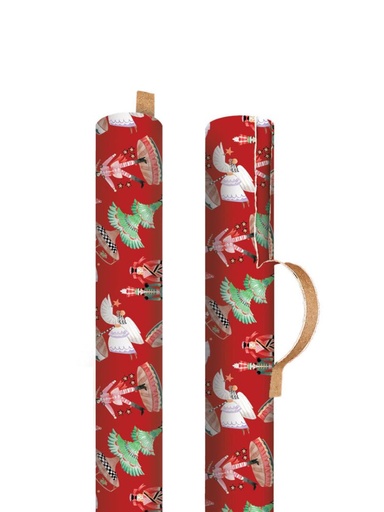 [CK-XWR-13932] Roll Wrap-Nutcracker Red
