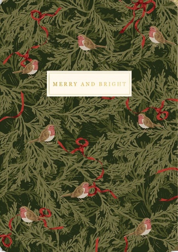 [LA-XC-13511] Foil Card-Bows and Robins