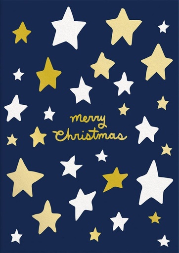 [OD-XC-ASH12114] Foil Card-Merry Christmas Stars
