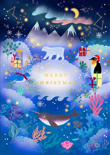 [OD-XC-CM13478] Foil Card-Christmas North Pole