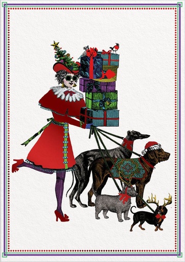 [OD-XC-CW13562] Foil Card-Christmas Shopping