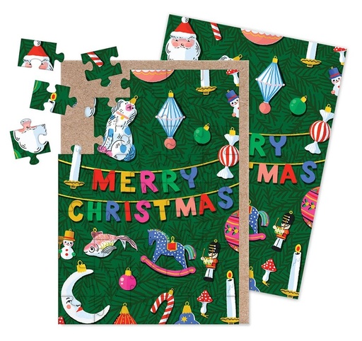[OD-XCJ-HEL13575] Jigsaw Card-45pc-Christmas Decorations