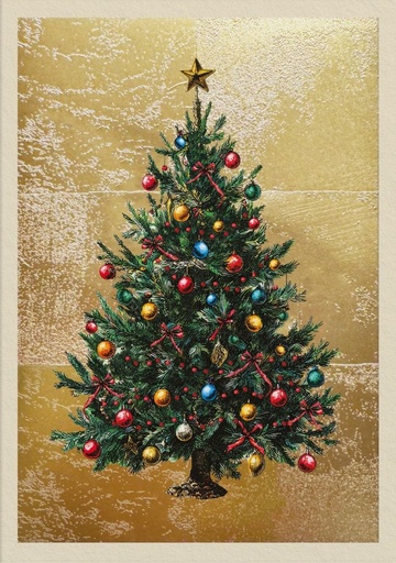 [OD-XC-NW13507] Foil Card-Christmas Tree