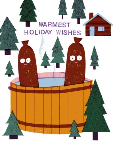 [RC-XC-DZI3672] Card-Hot Tub Holidays