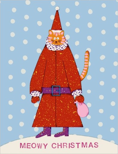 [RC-XC-DZI3673] Card-Santa Cat