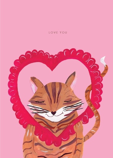 [HC-C-503] Card-Cat Love You