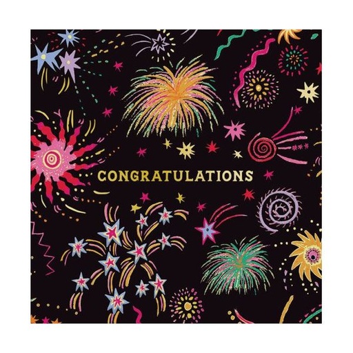 [CK-MC-14287] Mini Card-Congratulations Fireworks