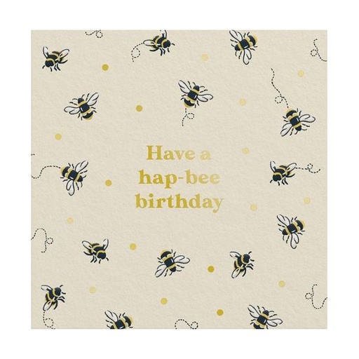 [CK-MC-14288] Mini Foil Card-Bees Birthday