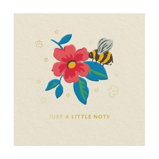[CK-MC-14295] Mini Foil Card-Bee and Flower