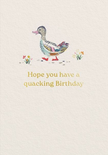 [CK-C-14408] Cath Kidston Foil Card-Quacking Birthday