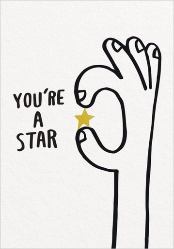 [OD-C-ASH11167] Card-You're A Star
