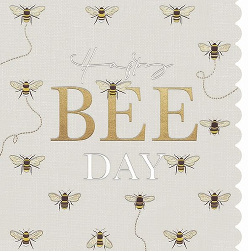 [GB-C-SA1885] Foil Card-Happy Bee Day