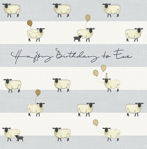 [GB-C-SA1889] Foil Card-Sheep Birthday