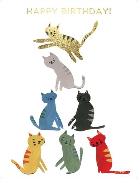 [RC-C-BLA1599F] Foil Card-Gold Kitty