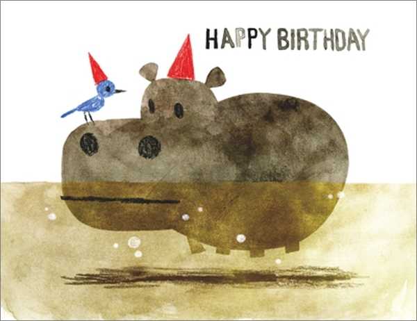 [RC-C-SAS1331] Card-Bird and Hippo