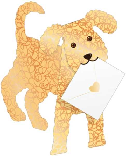 [SD-DG014] 3D Card-Dog-Toffee