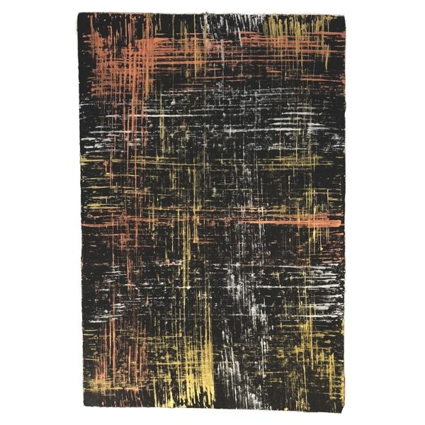 [GI-GSP261-47] Wrap-Brushed Gold/White On Black