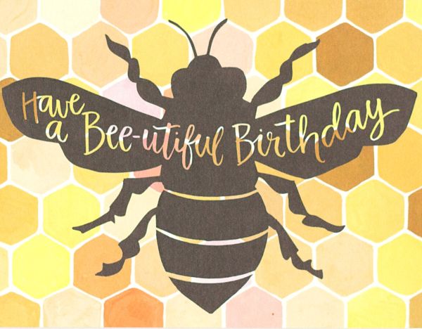 [OC-C-200519] Card-Bee-utiful Birthday