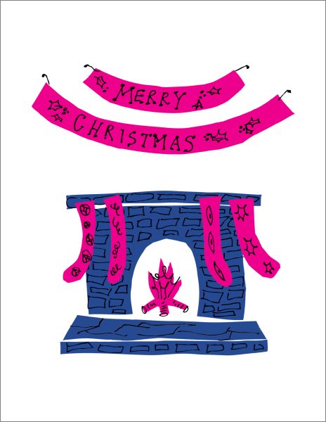 [BB-XC-0609] Card-Retro Christmas