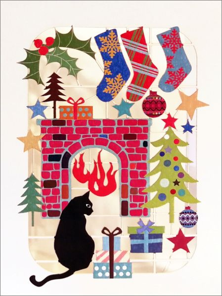 [FO-XC-XP43] Card-Cat In Front of Fire