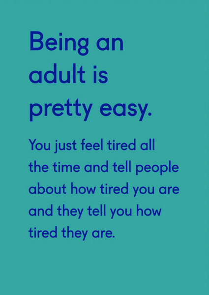 [OD-C-TP3395] Card-Being An Adult