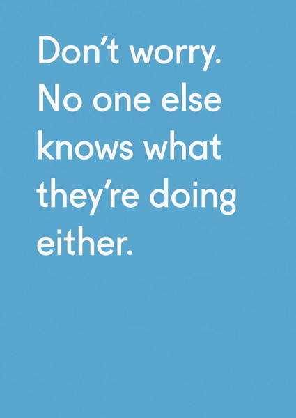 [OD-C-TP3361] Card-No-One Else Knows What They're Doing