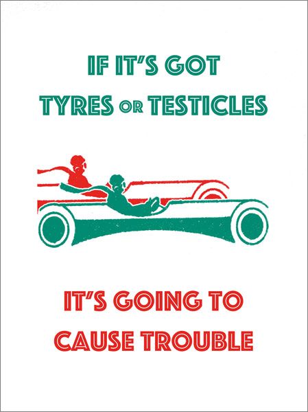 [AV-C-QP450] Card-Tyres Or Testicles
