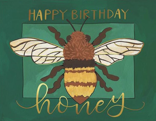 [OC-C-200650] Foil Card-Birthday Honey