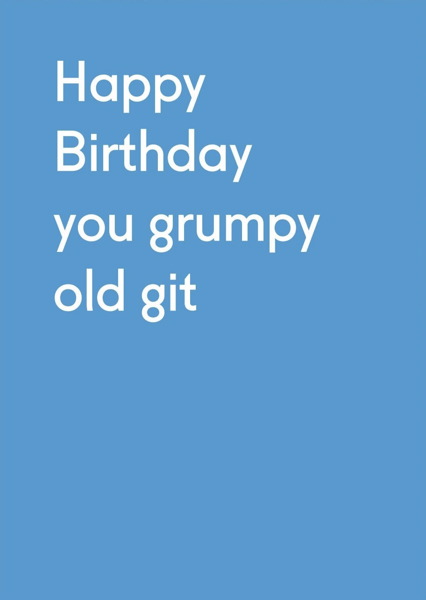 [OD-C-TP4063] Card-Grumpy Old Git