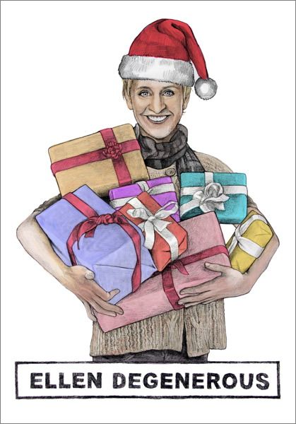 [QG-XC-004] Card-Ellen Degenerous Christmas