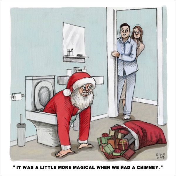 [QG-XCSQ-009] Card-No Chimney Santa