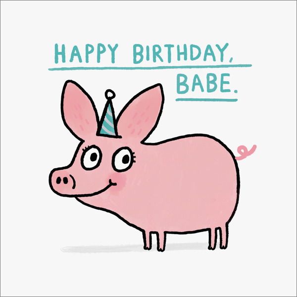 [OD-C-GE4288-SQ] Card-Happy Birthday Babe