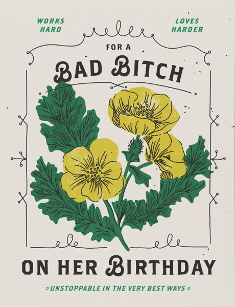 [RC-C-DYL2155] Card-Bad Bitch