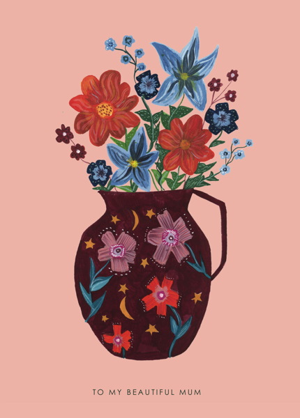 [HC-C-258] Card-Mother's Day Vase 