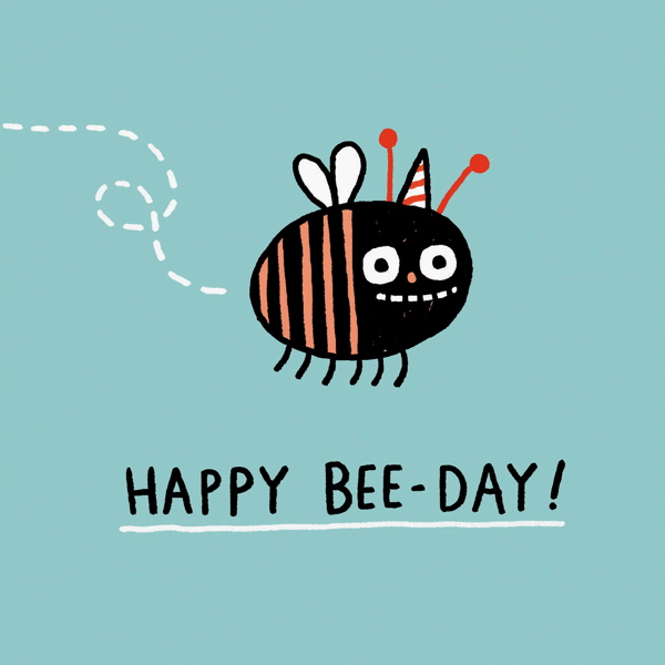 [OD-C-GE4907-SQ] Card-Happy Bee Day