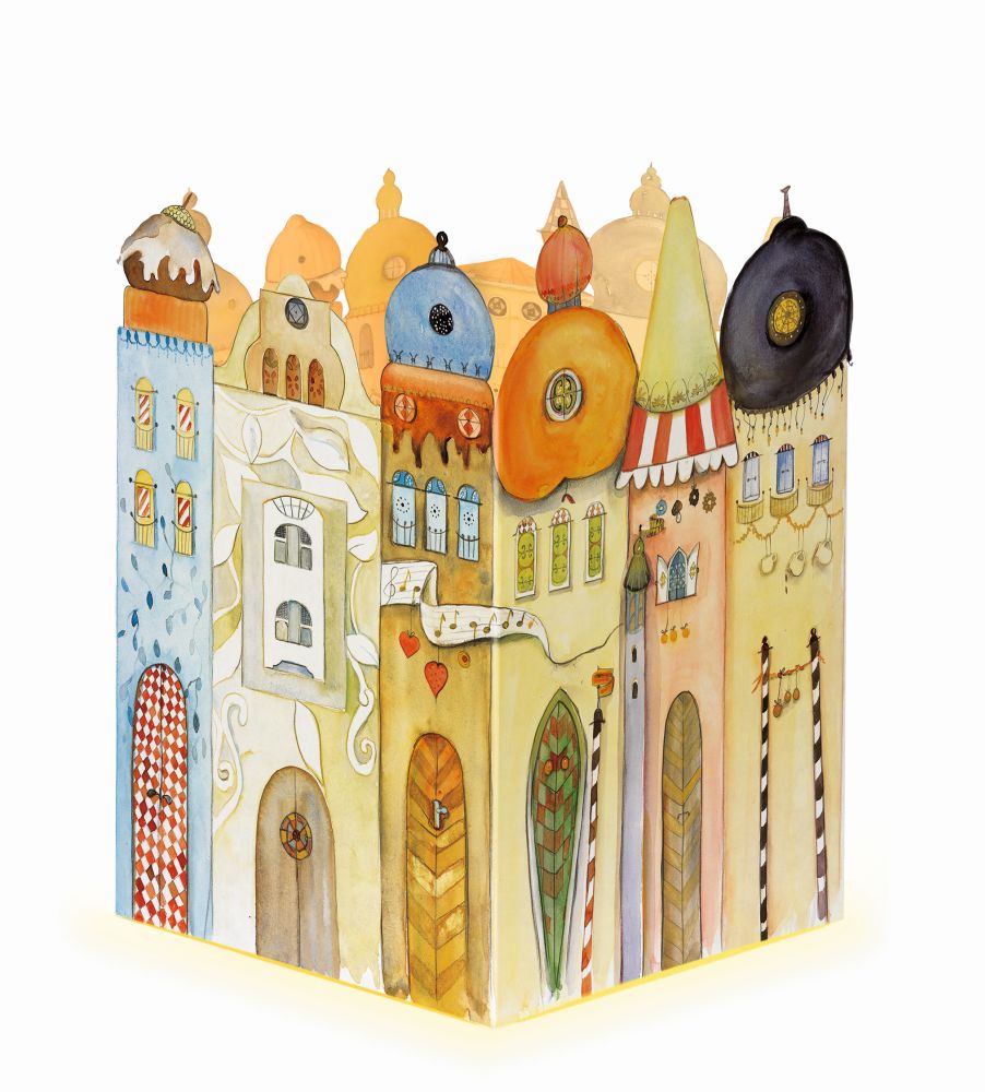 [KV-XCAL-1A-11729] Advent Cal-Lantern-Glowing Town