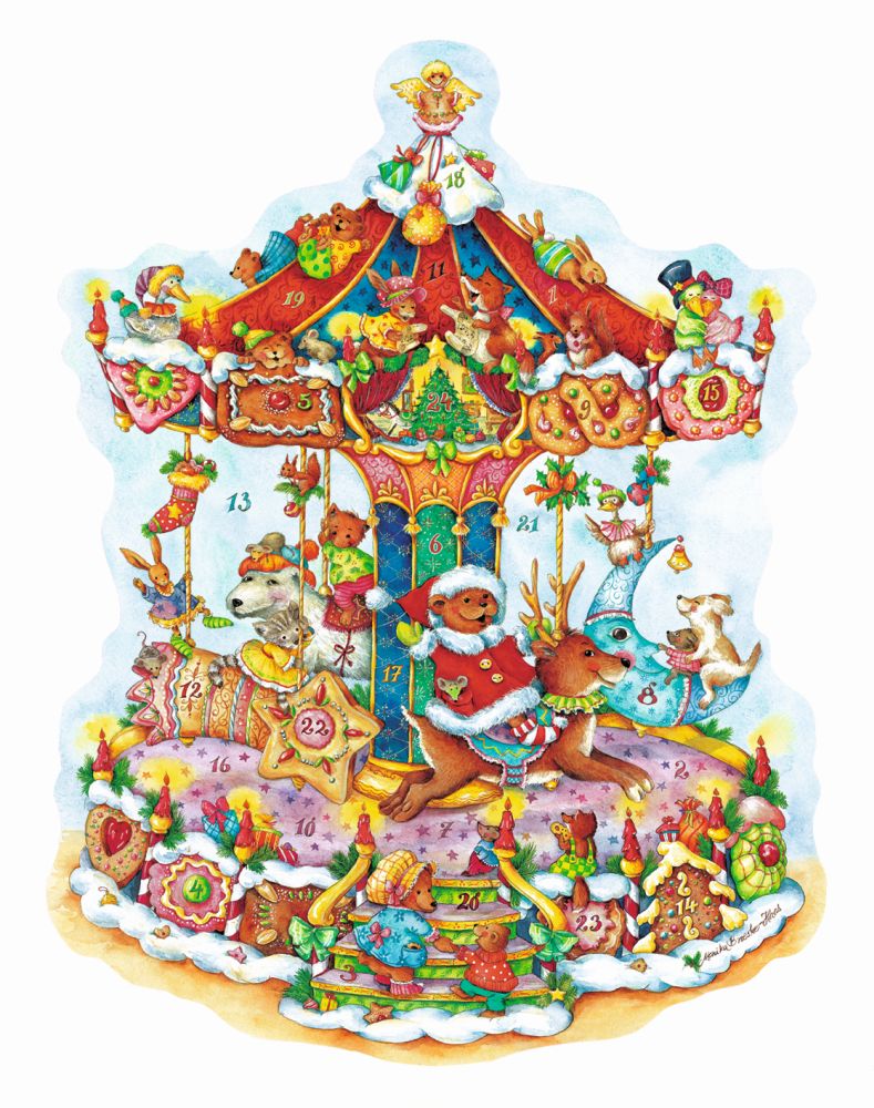 [KV-XCAL-1B-11741] Advent Cal-Mobile-Christmas Carousel