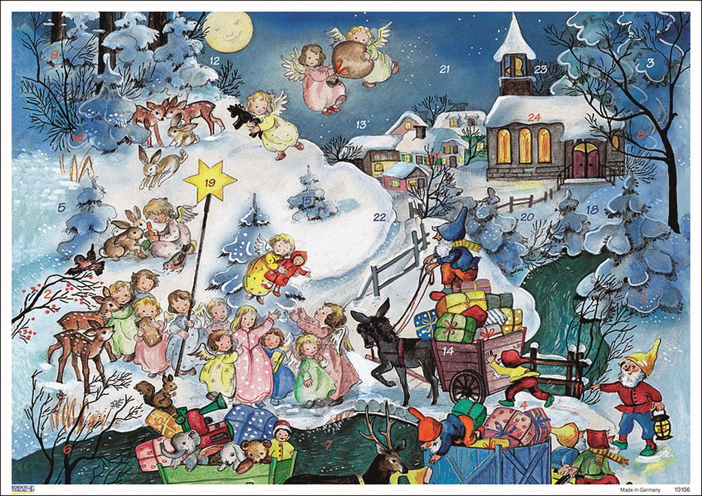 [KV-XCAL-4-10106] Advent Cal-Poster-Parcels