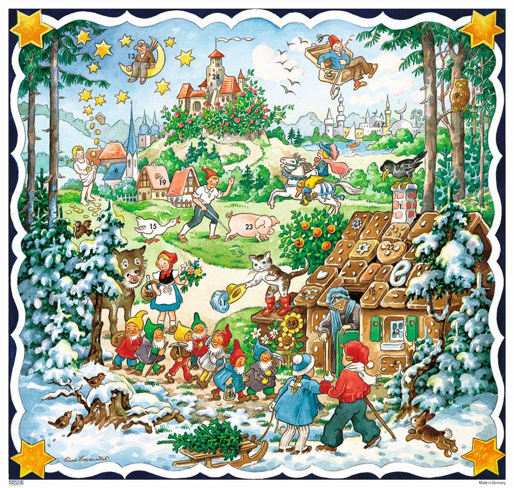 [KV-XCAL-4-10411] Advent Cal-Poster-Fairyland