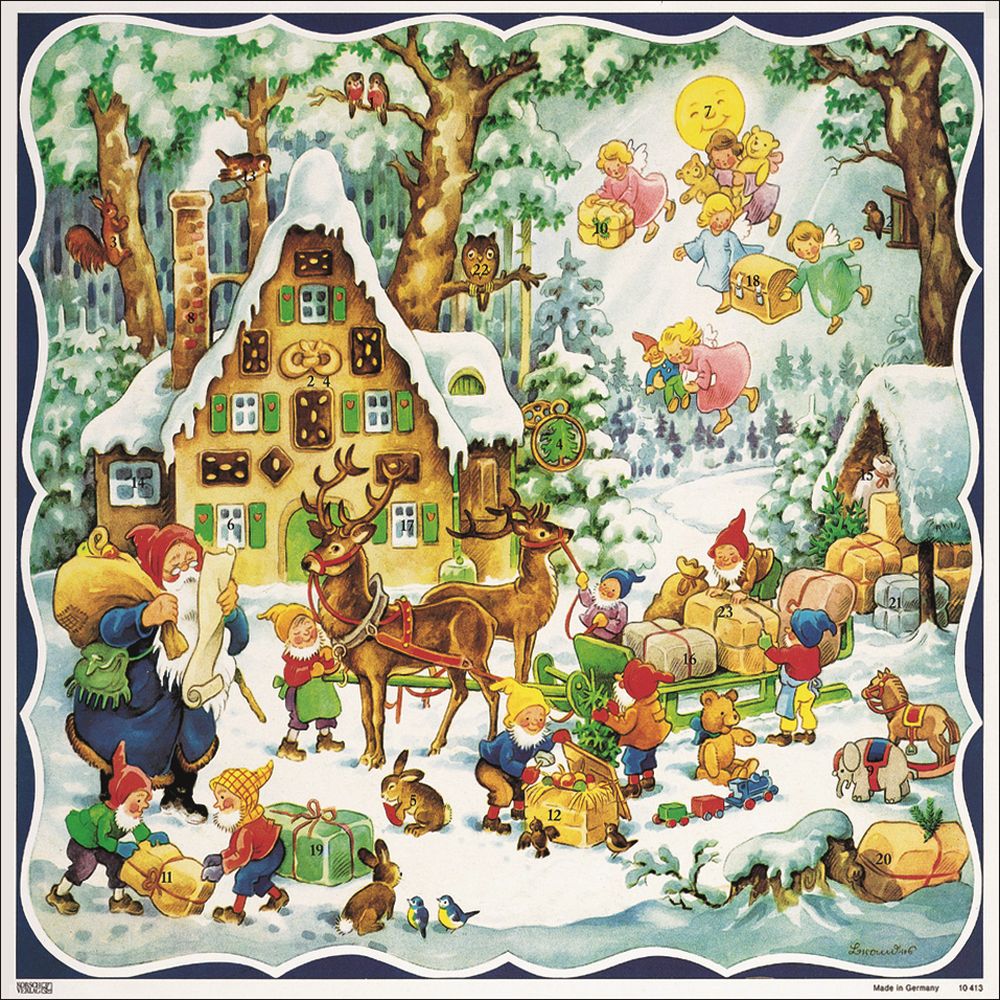 [KV-XCAL-4-10413] Advent Cal-Poster-Gingerbread House