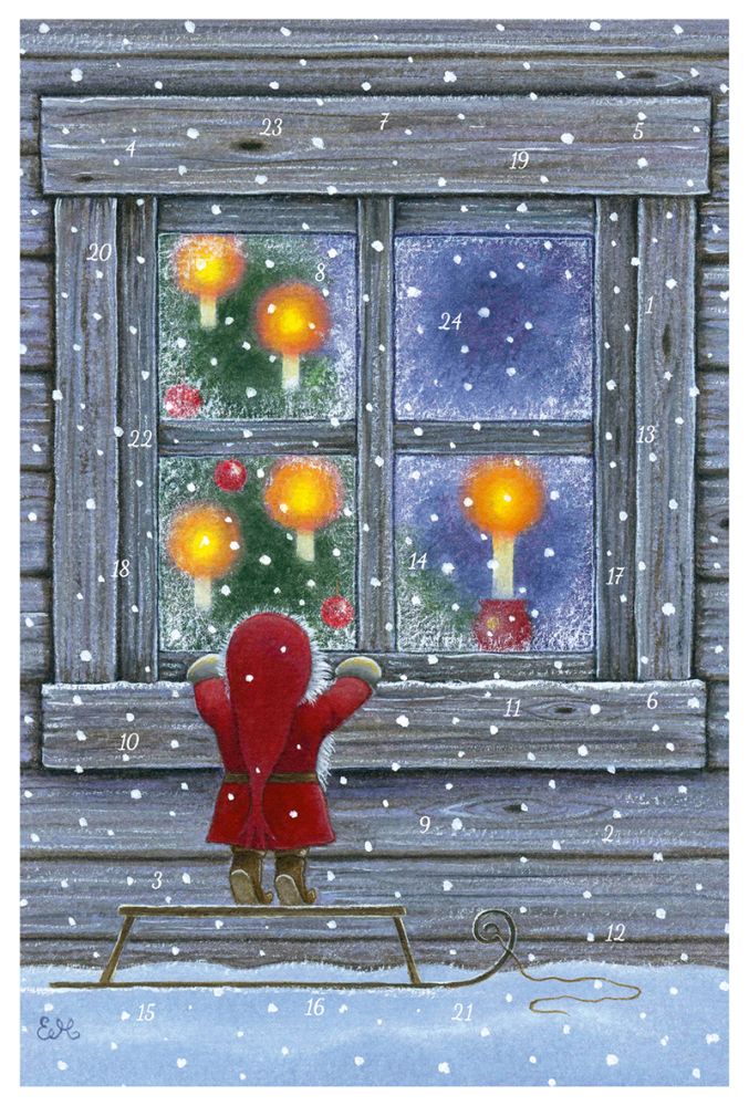 [KV-XCAL-6-12467] Advent Cal-Card-The Curious Tomte