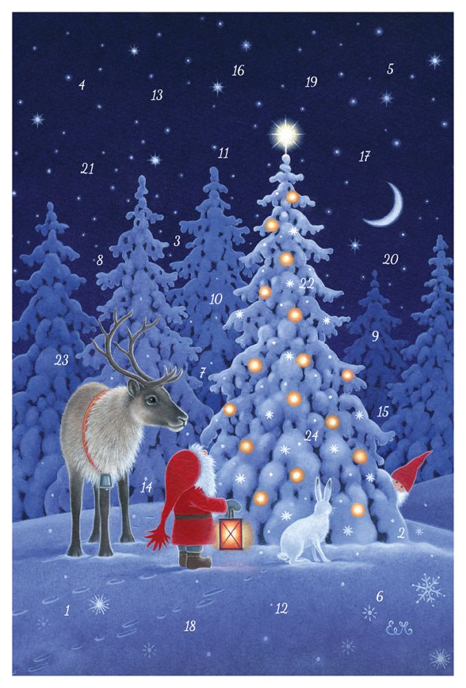 [KV-XCAL-6-12470] Advent Cal-Card-Forest Lights