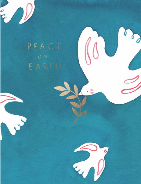 [EF-XC-0850] Foil Card-Peace Doves